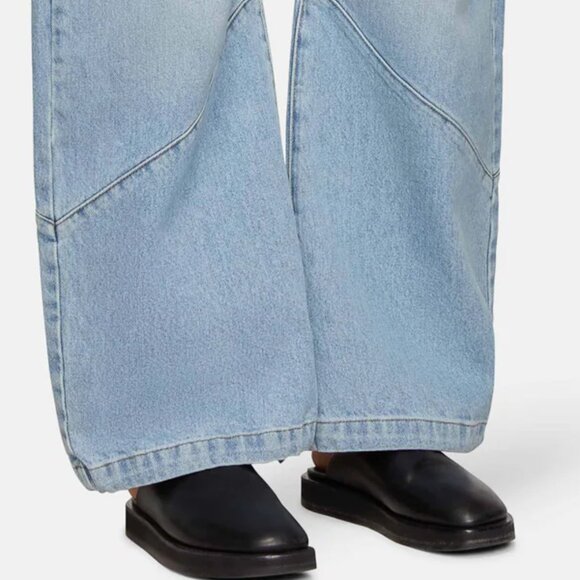 NEW EB DENIM Freddy Cropped Barrel Jeans in daphne for women 1125 8t4 - Picture 8 of 10